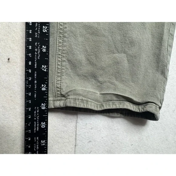 American Eagle Women 10 Cargo Pants Olive Green Stretch Utility High Rise 1840 - Picture 2 of 10